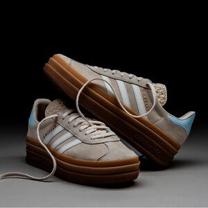 Adidas Originals Big Kids Gazelle Bold “Wonder White Clear Sky” JH5540